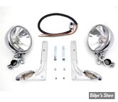 ECLATE K - PIECE N° 00 - KIT PHARES ADDITIONNELS - FL 49/63 - 6 VOLTS - PURSUIT SPOTLAMP KIT - CHROME - OPTIQUE : CLAIR