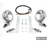 - KIT PHARES ADDITIONNELS - FL 49/63 - 6 VOLTS - PURSUIT SPOTLAMP KIT - CHROME - OPTIQUE : CLAIR