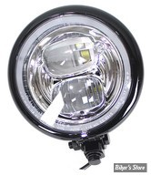 5 3/4 - PHARE LED - BATES STYLE - TYPE 1 - NOIR