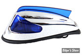 FEU DE GARDE BOUE AV - OEM 68450-49  Early 50's - CHROME - LENTILLE BLEUE