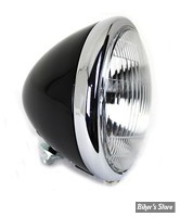 ECLATE K - PIECE N° 01 - 12V - LED - PHARE  - POUR FOURCHE SPRINGER 36/57 - 12VOLT - 6"1/2 - OEM 67702-35  - NOIR / CHROME