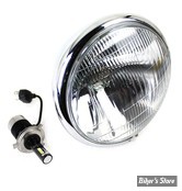 ECLATE K - PIECE N° 01 - 12V - LED - PHARE  - POUR FOURCHE SPRINGER 36/57 - 12VOLT - 6"1/2 - OEM 67702-35  - CHROME