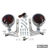 ECLATE K - PIECE N° 00 - KIT PHARES ADDITIONNELS - FL 60/84 - OEM 68605-70 - Pursuit Spotlamp Kit - CHROME - OPTIQUE : ROUGE