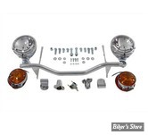 - KIT PHARES ADDITIONNELS - FL 60/84 - OEM 68598-70 - CHROME - AVEC CLIGNOTANTS