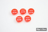 ECLATE A1 - PIECE N° 22 - CABOCHONS DE VOYANTS 75/85 - OEM 67899-68 / A  - ROUGE / HI-BEAM PHARE: CABOCHONS - LES 5 PIECES