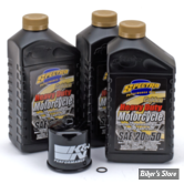KIT DE VIDANGE - MOTEUR - HUILE SYNTHÉTIQUE - Huile Spectro Golden 20W50 - FILTRE A HUILE : NOIR