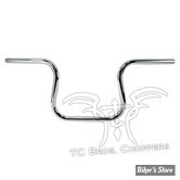  Guidon TC. BROS - TC BROS. LANE SPLITTER HANDLEBAR - SANS EMPREINTES - CHROME - 101-0115