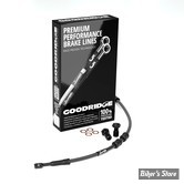 - DURITE DE FREIN AVANT - FLSTF 90/13 / FLST/C 87/08 - LONGUEUR : +000 - OEM 42305-86 / 42305-86A / 42305-86B - GOODRIDGE - NOIR - HD0001-1FB-BK