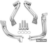 - ECLATE Y - PIECE N° 06 / 07 / 08 - KIT SUPPORT DE MARCHEPIEDS - TOURING 2017UP  - OEM 47200302A / 50518-09  / 50622-09A - MONTAGE STANDARD - CHROME