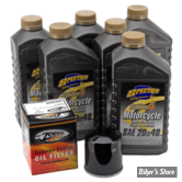KIT DE VIDANGE - MOTEUR - HUILE SYNTHÉTIQUE - HUILE SPECTRO GOLDEN 4 / 20W40 - FILTRE A HUILE : NOIR