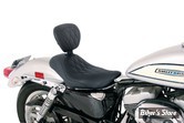 - SELLE MUSTANG - SPORTSTER 04/06 ET 10UP - WIDE TRIPPER - 12" - DIAMOND - NOIR - Avec Dossier - 79814
