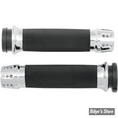 - POIGNEES AVON - CUSTOM - GLATIN - CAOUTCHOUC PLAT - TIRAGE ELECTRONIQUE - CHROME