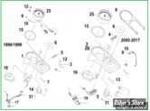  ECLATE A1 - PIECE N° 00 - ECLATE DES PIECES DE CONSOLE - SOFTAIL 1996/2017