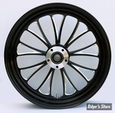 18 x 3.50 - ROUE ULTIMA ALUMINIUM - ARRIERE -  APPLICATION CUSTOM AXE 1" - MANHATTAN - D-F - Manhattan REAR Wheel  - BLACK CUT  - 37-673