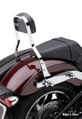 KIT SISSY BAR DETACHABLE - SOFTAIL FXLR 18UP - COBRA - CHROME - HAUTEUR : 14" - PROFILE : CARRE  - 	602-2049