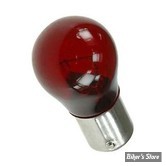 AMPOULE -  12V - POUR CLIGNOTANT - CULOT : BAY15S - SIMPLE FILAMENT - SAE S8 - 12V / 27W - ROUGE