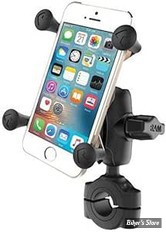 - LARGE - SUPPORT DE TELEPHONE - RAM MOUNTS - TORQUE RAIL - Ø 22.00MM / 25.40MM - HAUTEUR : 44.50 mm - X-GRIP PHONE MOUNT TORQUE RAIL BASE - RAM-B-408-75-1-A-UN10