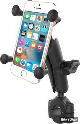 - LARGE - SUPPORT DE TELEPHONE - RAM MOUNTS - TORQUE RAIL - Ø 22.00MM / 25.40MM - HAUTEUR : 76.00 mm - X-GRIP PHONE MOUNT TORQUE RAIL BASE - RAM-B-408-75-1-UN10U