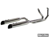 ECHAPPEMENT -  KHROME WERKS - 2-into-2 Dominator Exhaust System - TOURING MILWAUKEE EIGHT 17UP - CHROME / EMBOUTS : EDGE - 200435