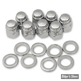 ECLATE G - PIECE N° 14 - KIT D'ECROUS POUR EMBASE DE CYLINDRES - BIGTWIN 30/77 - 16602-30 / 0134 - ACORN CAP - CHROME - 8437-16 - COLONY