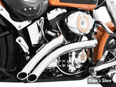 - ECHAPPEMENT FREEDOM PERFORMANCE - RADICAL RADIUS - 2 EN 2 - SOFTAIL 86/17 - CHROME / EMBOUT BISEAU : CHROME - HD00396