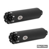 - SILENCIEUX - V-PERFORMANCE - TOURING MILWAUKEE EIGHT 2021UP -  Double Slip-On Muffler Set - NOIR - EMBOUTS : REVOLVER NOIR - AHAR0240036