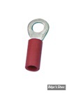 CONNECTEUR A COSSE RONDE - Calibre 0.25 A 1 MM - TETE : Ø INT : 4MM - ROUGE - A PINCER - LES 10 PIECES