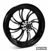 16 x 3.50 - ROUE ULTIMA ALUMINIUM - APPLICATION CUSTOM AXE 1" - VORTEX - D-F - VORTEX Front Wheel  - BLACK CUT - 37-822