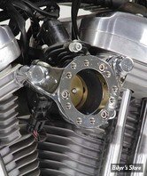 SUPPORT DE FILTRE À AIR CUSTOM AVEC RENIFLARDS - SPORTSTER 91/22