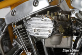 ECLATE M - PIECE N° 21 - CACHE CARBURATEUR - BIRD DEFLECTOR - V-TWIN - FINNED - CHROME