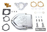 FILTRE A AIR - WYATT GATLING - SPORTSTER 91UP - V-CHARGER - CHROME / FLAME - COMPLET