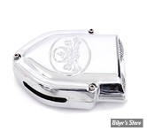 - FILTRE A AIR - WYATT GATLING - SPORTSTER 91UP - V-CHARGER SKULL - CHROME - COMPLET