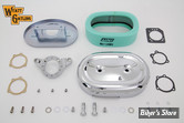FILTRE A AIR - WYATT GATLING - SPORTSTER 91UP - OVAL - CHROME - COMPLET