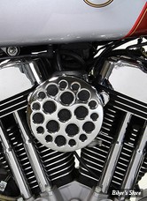 - FILTRE A AIR - WYATT GATLING - SPORTSTER 91UP - ROND - DRILLED - CHROME - COMPLET