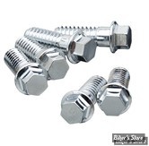 ECLATE F - PIECE N° 01C - KIT DE VISSERIE CACHE CULBUTEUR - PANHEAD 48/65 - POUR ANNEAU "D" EN ACIER - OEM 2674 / 2678 - HEXAGO / CHROME / SURCOTE - 6 PIECES