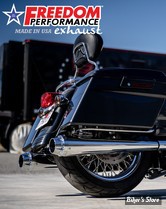 - SILENCIEUX FREEDOM PERFORMANCE - TOURING 17UP MILWAUKEE-EIGHT® - AMERICAN OUTLAW - CHROME / EMBOUTS : CHROME - HD00623