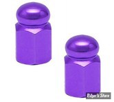 BOUCHONS DE VALVE TRIK TOPZ - HEX DOMED - VIOLET