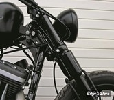 - PATTE DE PHARE - FLYWHEEL DESIGN - SPORTSTER - LARGE - 7" - NOIR