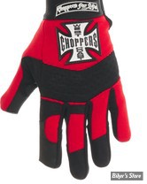 GANTS - WEST COAST CHOPPERS - WCC - PAY UP SUCKER - COULEUR : NOIR / ROUGE