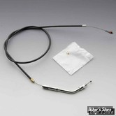 CABLE DE RETOUR POUR BIGTWIN & SPORTSTER AVEC MIKUNI HSR 42/45 - 81/95 - LONGUEUR : 94CM - BARNETT - NOIR