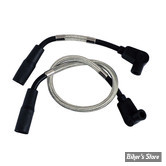FILS DE BOUGIES -  TAYLOR / SUMAX - SOFTAIL 84/99 / FL, FX 65/86 / DYNA 91/98 / SPORTSTER 71/85 - PRO WIRE - INOX