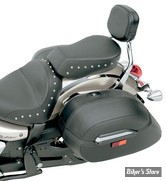 SELLE SADDLEMEN - RENEGADE DELUXE - SADDLEGEL - YAMAHA XVS 950 MIDNIGHT STAR / VSTAR 09UP : POUF TOURING LISSE AVEC RIVETS UNIQUEMENT