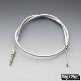 CABLE D'EMBRAYAGE  POUR SOFTAIL FXST 1986 - LONGUEUR :129.50 CM - OEM 37605-86 - BARNETT - PLATINIUM