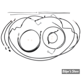 + 12" / +14" - KIT CABLES ET DURITE DE FREIN DE GUIDON RALLONGES - TOURING FLTRX/S / FLTRU 17/19  - MAGNUM DESIGNER SERIE - KARBON FIBER - 787871