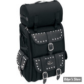 SAC DE SISSY BAR - SADDLEMEN - S3500S - DELUXE SISSY BAR BAG - Studded / Avec Clous