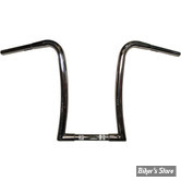 GUIDON Z-BAR STYLE - GUIDON NASH MOTORCYCLE COMPANY - 1 1/4" - PUDGY MIDGET GIMP HANDLEBAR - HAUTEUR : 16" - CHROME