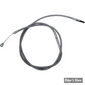 CABLE D'EMBRAYAGE POUR SOFTAIL M8 FLFB/S / FXBB 18UP - LONGUEUR : 193.00 CM - OEM 37200216 - LA CHOPPERS - 70 + 6" - INOX