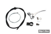 ECLATE L - PIECE N° 00 - KIT CABLE ET POIGNEE POUR FOURCHES À RESSORTS  - OEM 000000 - LONGUEUR DU CABLE : 115 CM - V-TWIN - POLI