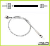 5/8"-18 BDV - CABLE DE COMPTEUR SUR BOITE DE VITESSES - BAGUE SUR COMPTEUR 5/8"-18 - LONGUEUR : 36" - OEM 67026-62 T - GAINE EN METAL