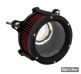 FILTRE A AIR - TRASK PERFORMANCE - MILWAUKEE EIGHT TOURING 17UP / SOFTAIL 18/24 - Trask Assault Charge High Flow Air Cleaner Kit - FLAT BLACK - TM-1023BK